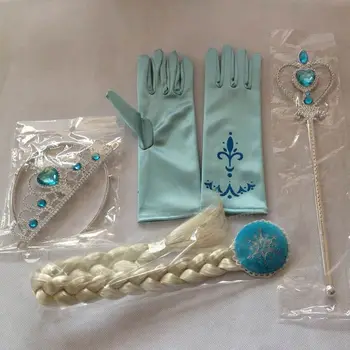 Yiwu Supplier Little Girl Crown Wand Gloves Hair Piece Princess Frozen Elsa Tiara Set Buy Princess Tiara Wand Set Elsa Tiara Set Kid Princess