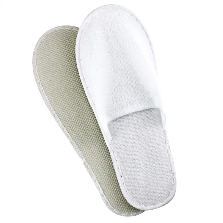 white disposable slippers