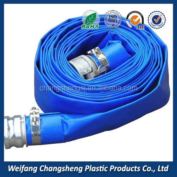6 Inch Irrigation Water Pump Collapsible Flat Pvc Blue Water Pipe Buy
