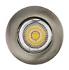 Die Cast Aluminum GU10 MR16 Square Chrome Single Plug Fixed Recessed Satin Nickel LED Lamp(LT1002)
