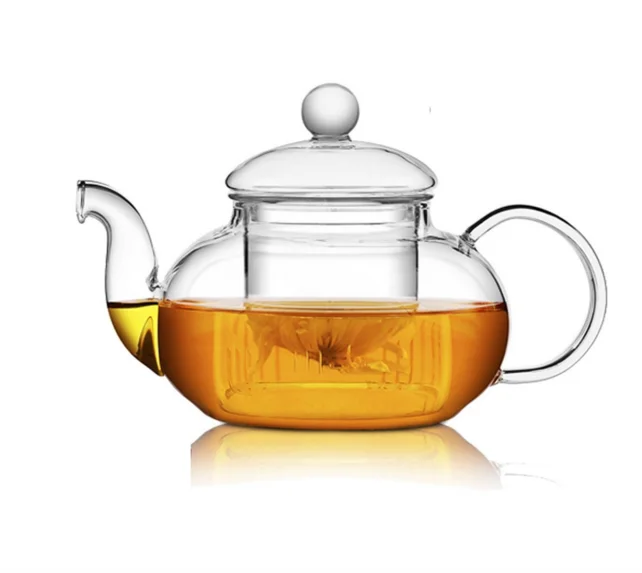Fashion Style Glass Tea Kettle And Tea Infuser Set,28 Ounces Stovetop