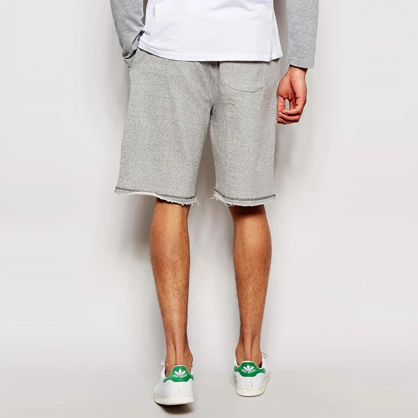 raw hem sweat shorts