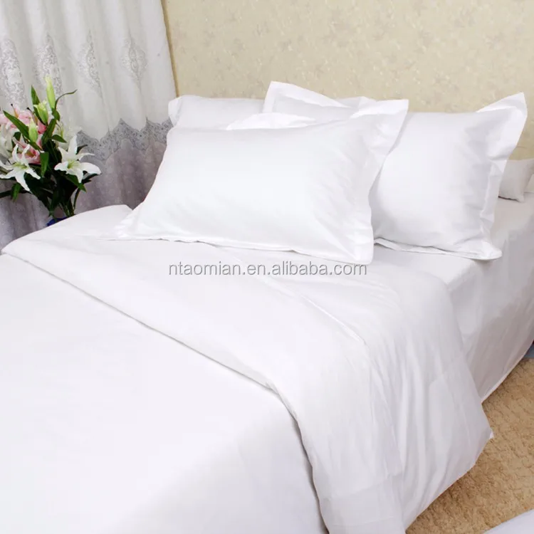 100 Cotton Woven Sheeting Fabric 50 Polyester 50 Cotton Bed Sheet