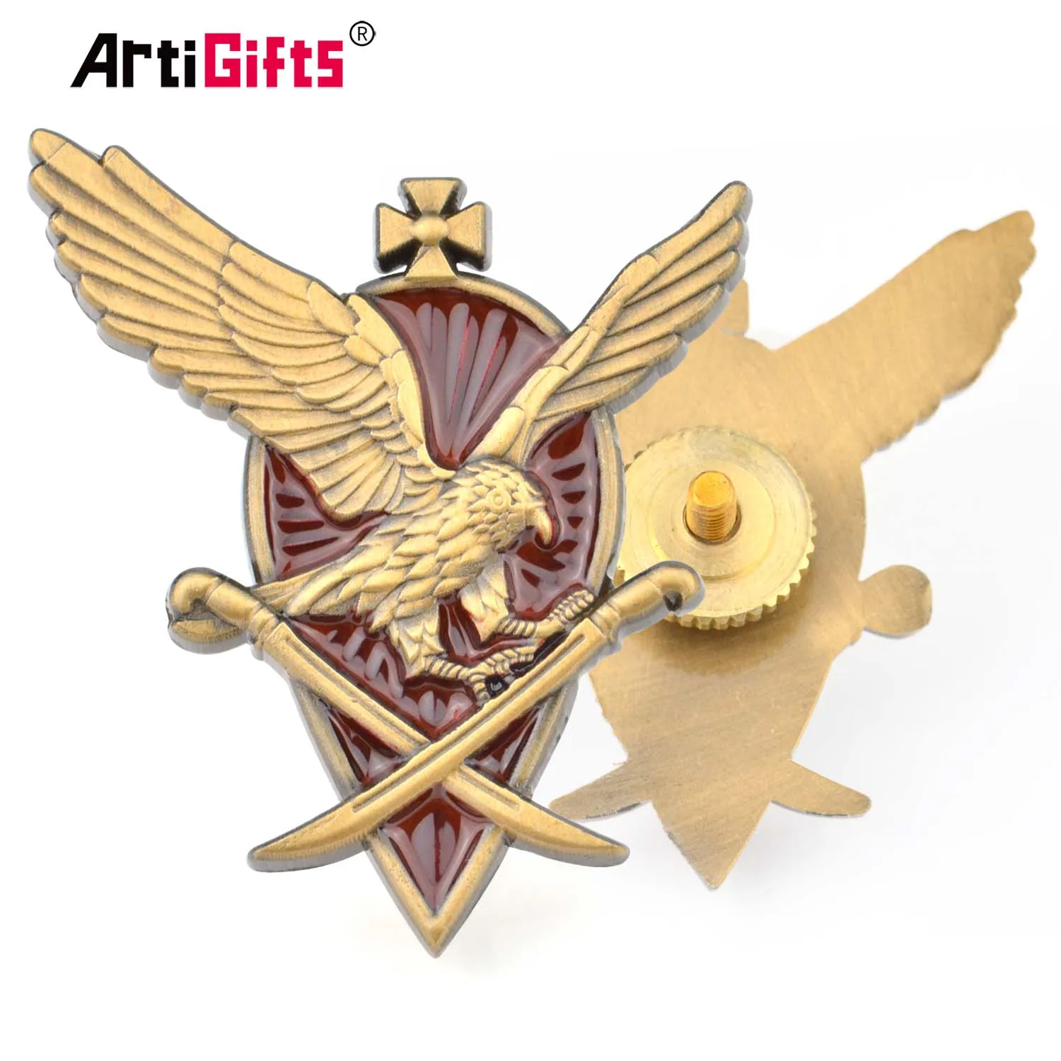 Custom heart shaped safty pin back advertising blank tin button badge wholesale