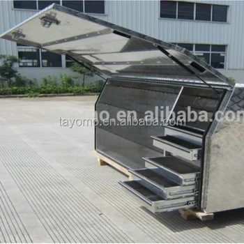 Toughest Full Side With 6 Drawers And 2 Shelves Aluminum Truck Ute