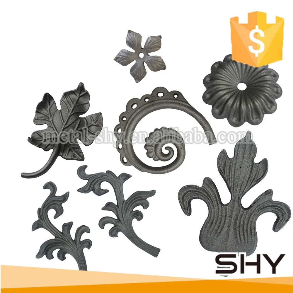 Factory Ornamental Cast Iron Prices Per Kg,Wrought Iron Fence Ornaments