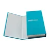 Custom printing book shape present storage hard board paper box with two flap lids