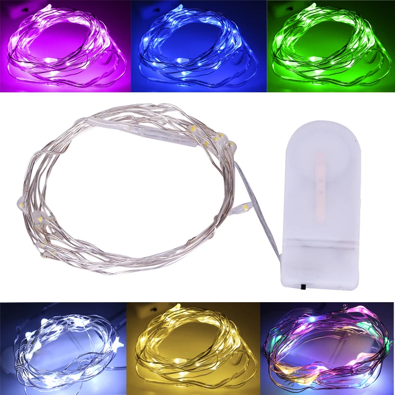 6x 20 LED 2m Waterproof LED MICRO Silver Copper Wire String Fairy Lights Decors