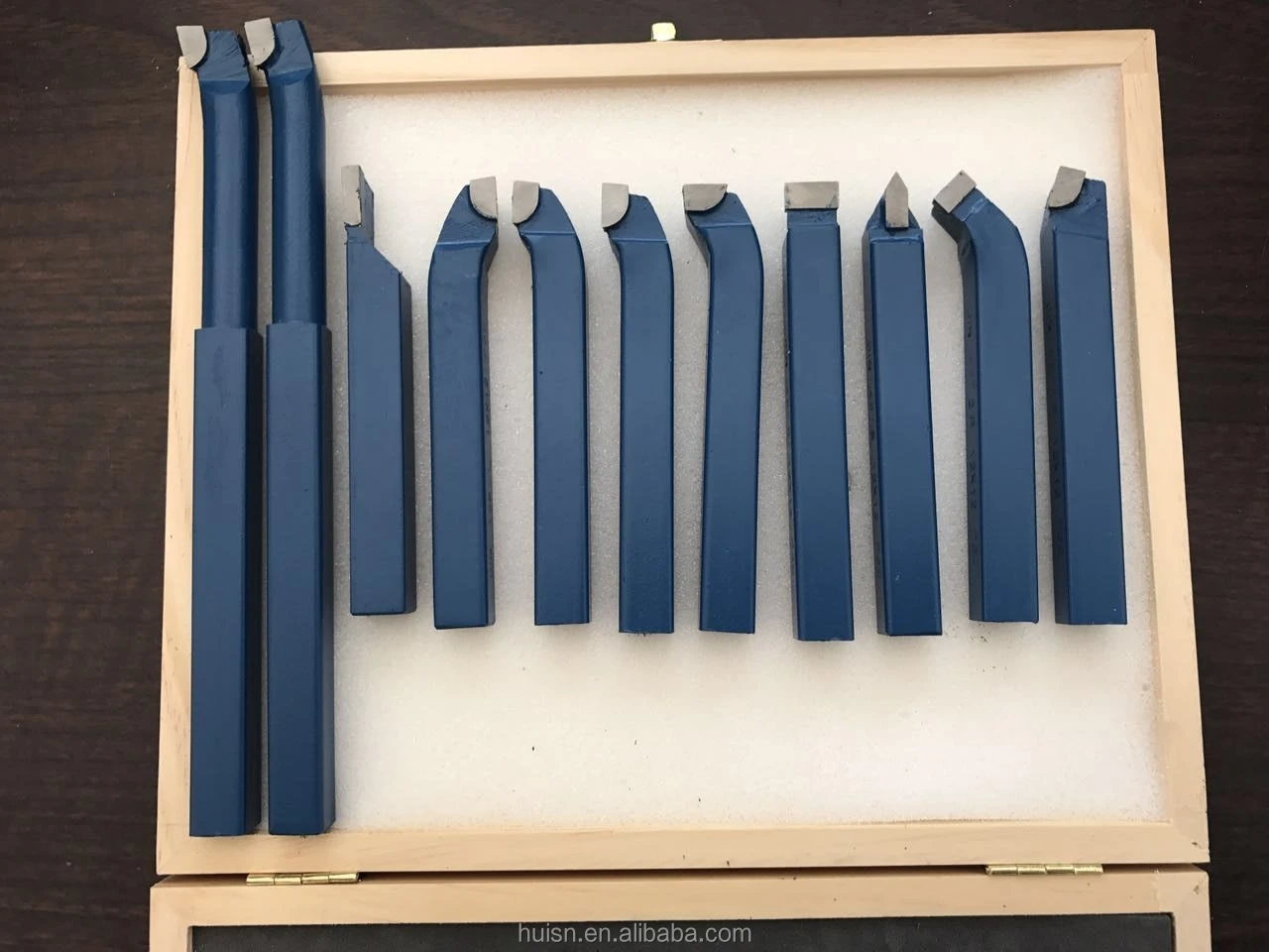 11Pcs Brazed Carbide Tipped Lathe Turning Tool Set 10x10mm Shank Mini Lathe Tool 