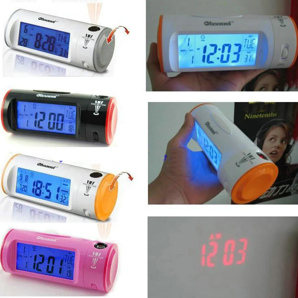 Laser Projection Digital Clock/digital Alarm Clock With Ceiling Led