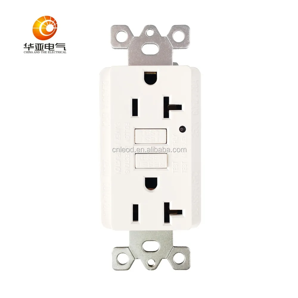 Gfci 20a 125v Ac Ground Fault Circuit Interrupter Gfci Duplex 