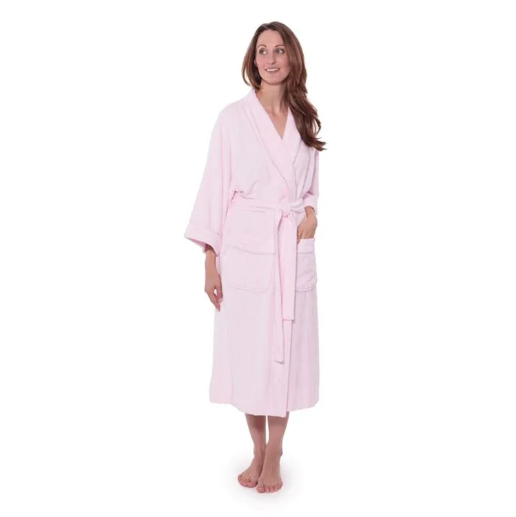 Wholesale Natural Bamboo Bathrobe Warm Bath Dress Robe For Women And ...