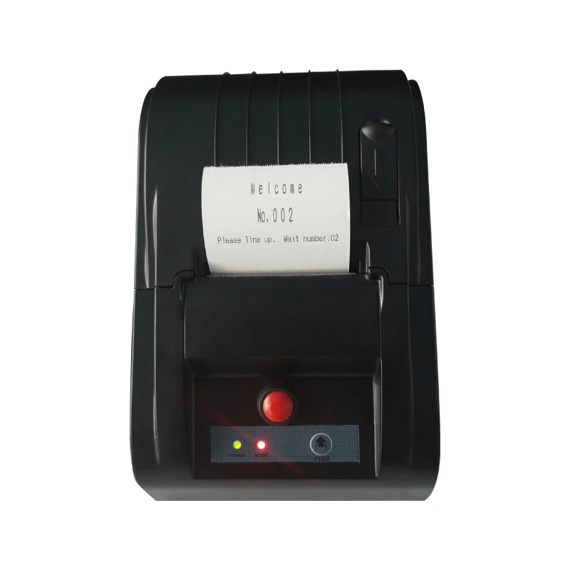 Ticket Printer Thermal Ticket Dispenser With Cutter For Queue Calling