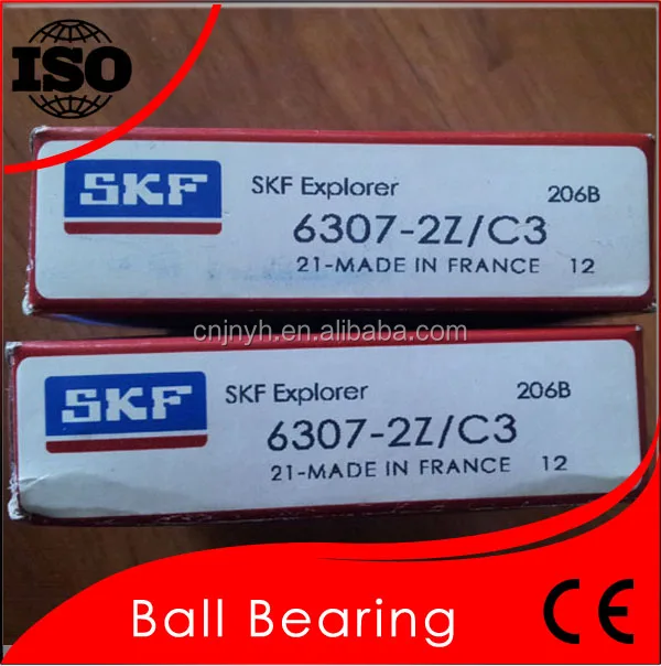 6307-2RS C3 SKF Brand rubber seals bearing 6307-rs ball bearings 6307 rs