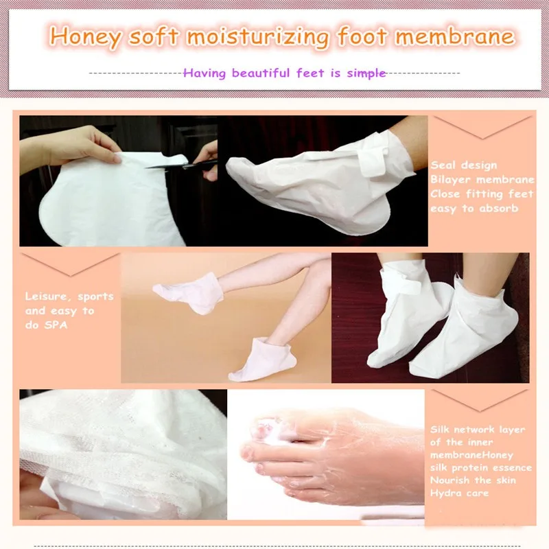 OBM/OEM Bioaqua honey whitening hydrating foot mask