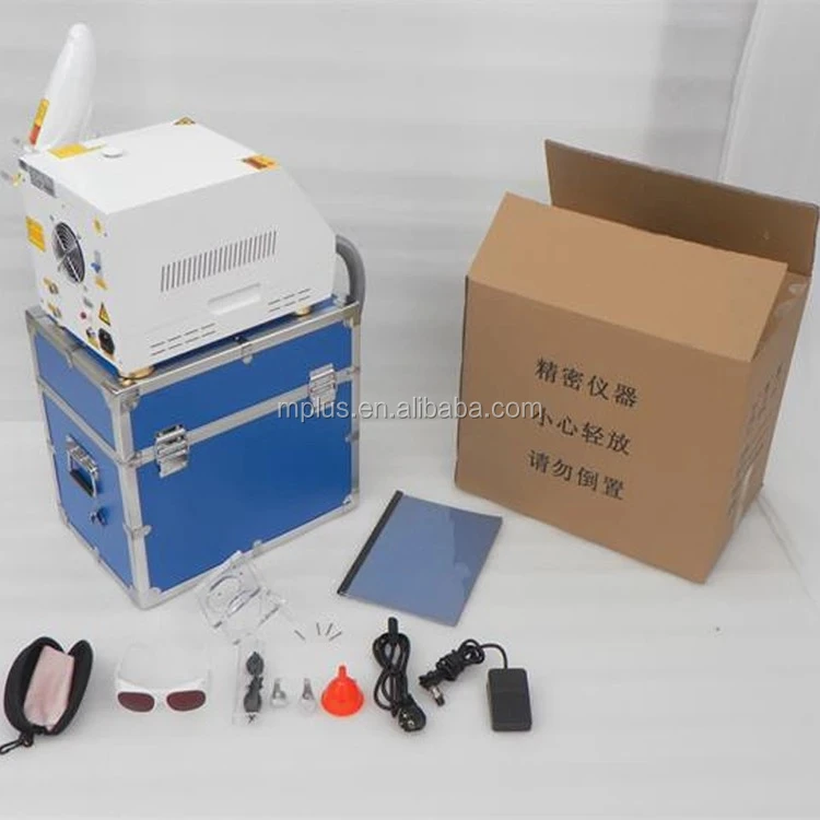 Hot sale !newest Removal laser Tattoo/ Q Switched Nd Yag Laser Skin Whitening Tightening Machine
