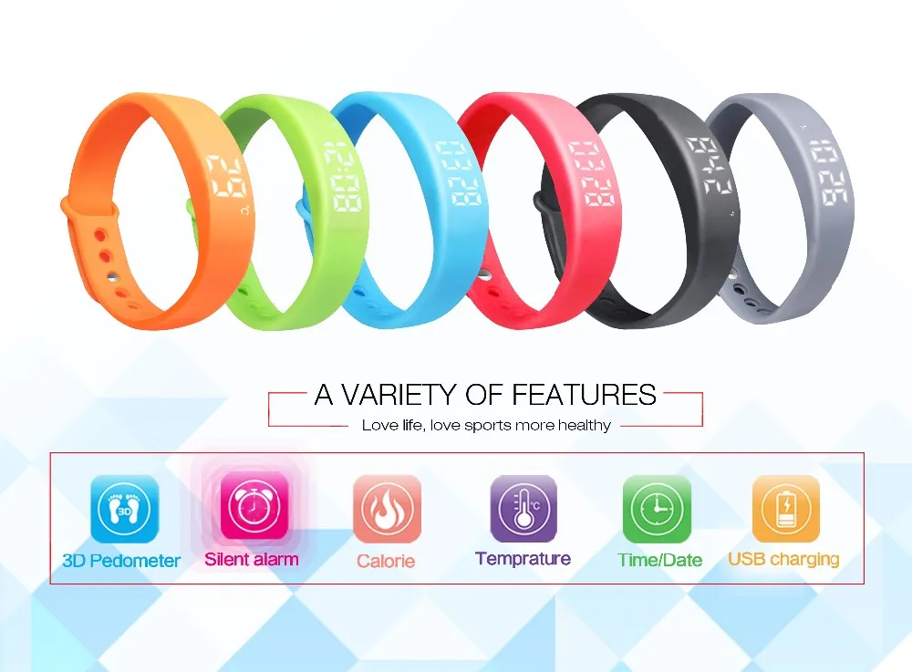 multiple 8 silent vibrating alarm watch medication training alert watch with repeat alarm