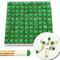 100pcs Billiard Accessories 9mm Push on Pool Snooker Billiard Tips Pool Cue Tips Slip on Stick