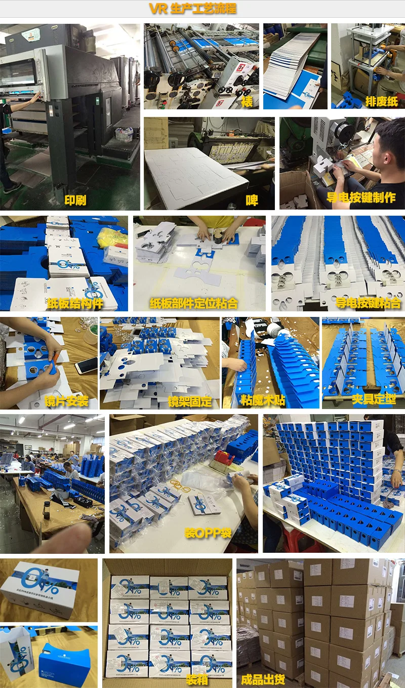 Google Cardboard V2 3D Glasses VR version 2 OEM sevice Customized Made