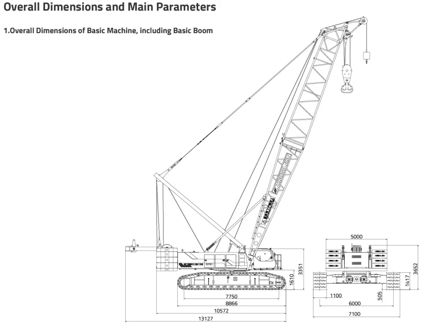 Zoomlion Quy180 800 Ton Crawler Crane P&h 440 Crawler Crane 150 Ton ...