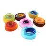 Wholesale Custom Gradient Color Soft Silk Bracelet Dyed Arm Sari Silk Ribbon Wrap Yoga Bracelet for Women and Men Gift