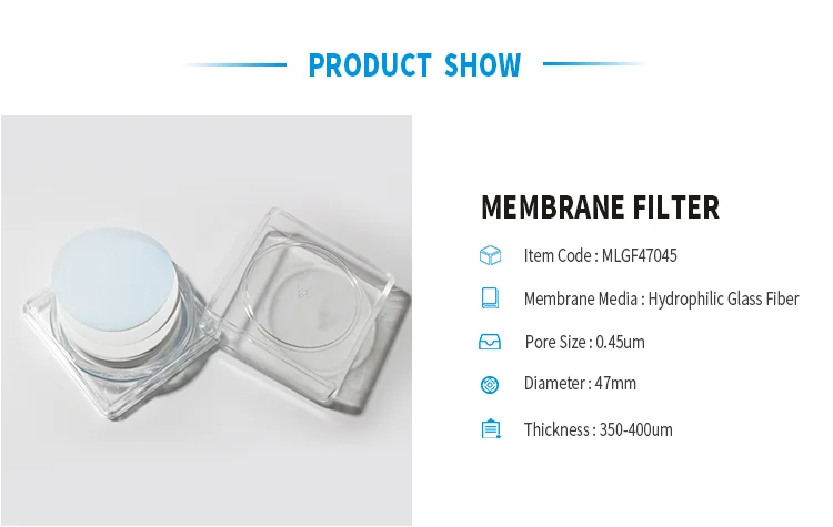 Pack of 100 GE Bio-Sciences 10401114 Glass Microfiber Filter Circle Cellulose Nitrate Plain White 50 mm Diameter 0.45 µm Pore Size 