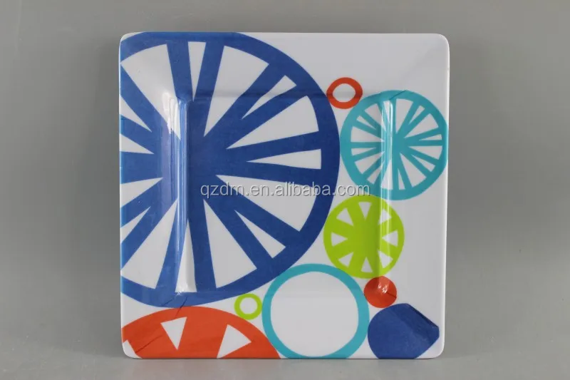 8" Melamine Square Plate 21x21cm Sales Promotion