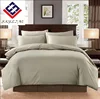 100%combed cotton gray 4pcs king size duvet cover bed sheet bedding set for home and hotel use