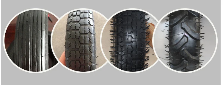 Wear-resisting 2 pr or 4pr wheelbarrow tire and inner tube