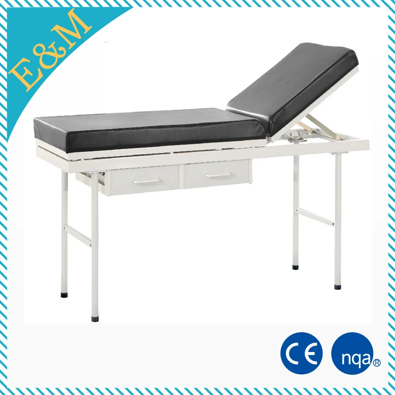Manual Medical Examination Table With Two Drawers Used In Hospital Buy Medical Examination