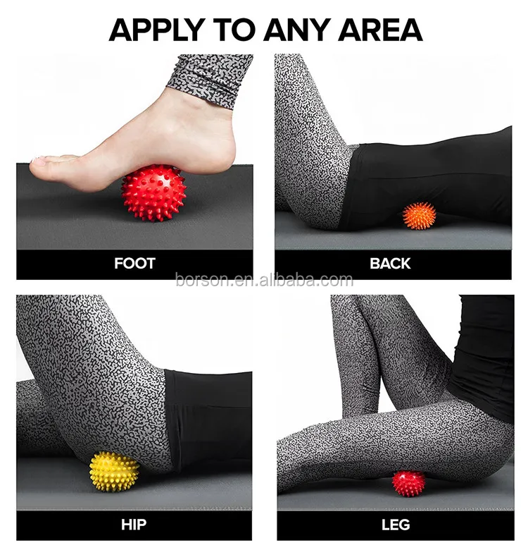 Hard Plastic/ Solid Nr Hard Rubber/silicone Ball Bearing Massager Small Yoga Ball Rubber Foot