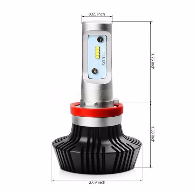 Car accessories Waterproof H1 4000lm fanless led car headlight G7 for Automobiles & Motorcycles