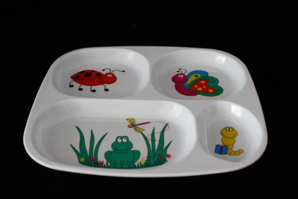 kid's melamine meal plate