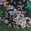 CRF0107 2018 multi colour floral expensive indian embroidered cotton fabric