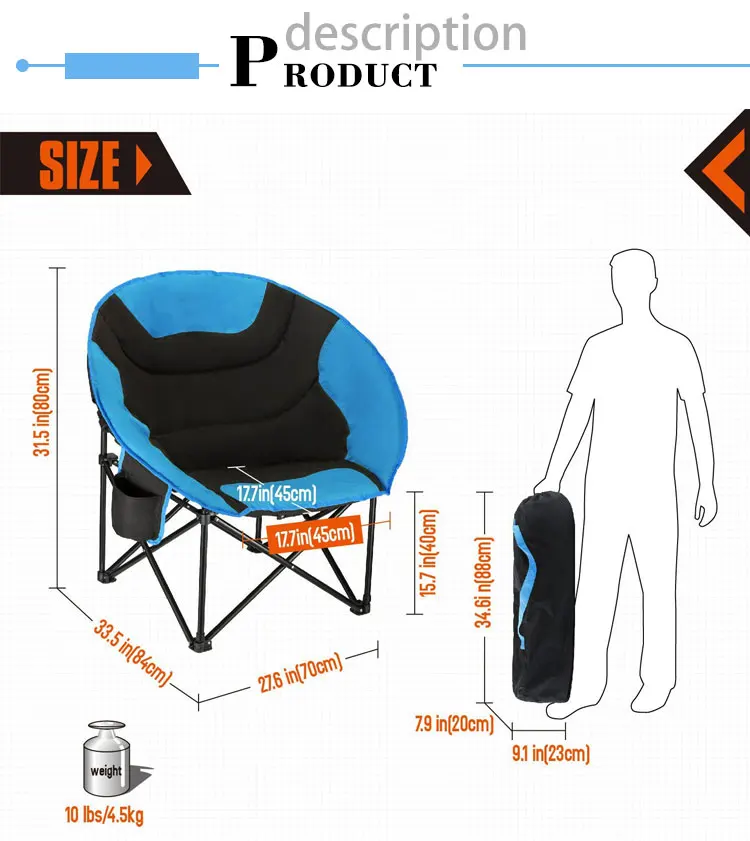 Durablel Oversize Compact Portable Cushion For Moon Chair Buy Cushion