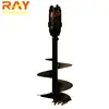 Hydraulic drilling head with auger drill used for excavator