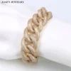 18k gold cuban link bracelet, Brass Iced Out Jewelry Bracelet Wholesale Jewelry