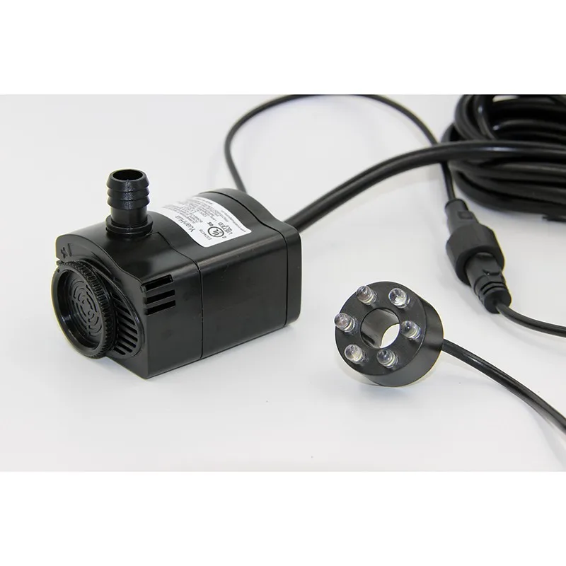 Low Water Shut-Off Fountain Pump with Light, View Fountain Pump