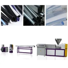 Nhà máy giá mềm PVC băng niêm phong thắt lưng đùn máy / dây chuyền sản xuất hồ sơ nhựa
