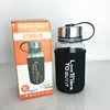 Custom 750ml 1L space water bottle outdoor sports water bottle with sleeve