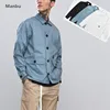 New design wholesale white mens jacket casual 100% cotton pockets cargo jacket for men