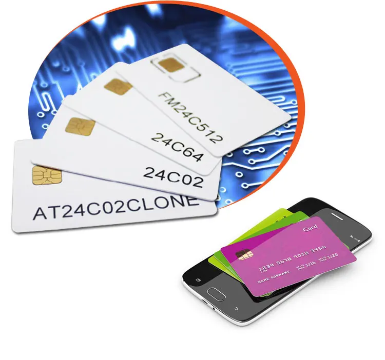 10 Pezzi Chip Smart Card Vuoto Sle4442 Con Striscia Magnetica - Foto 14