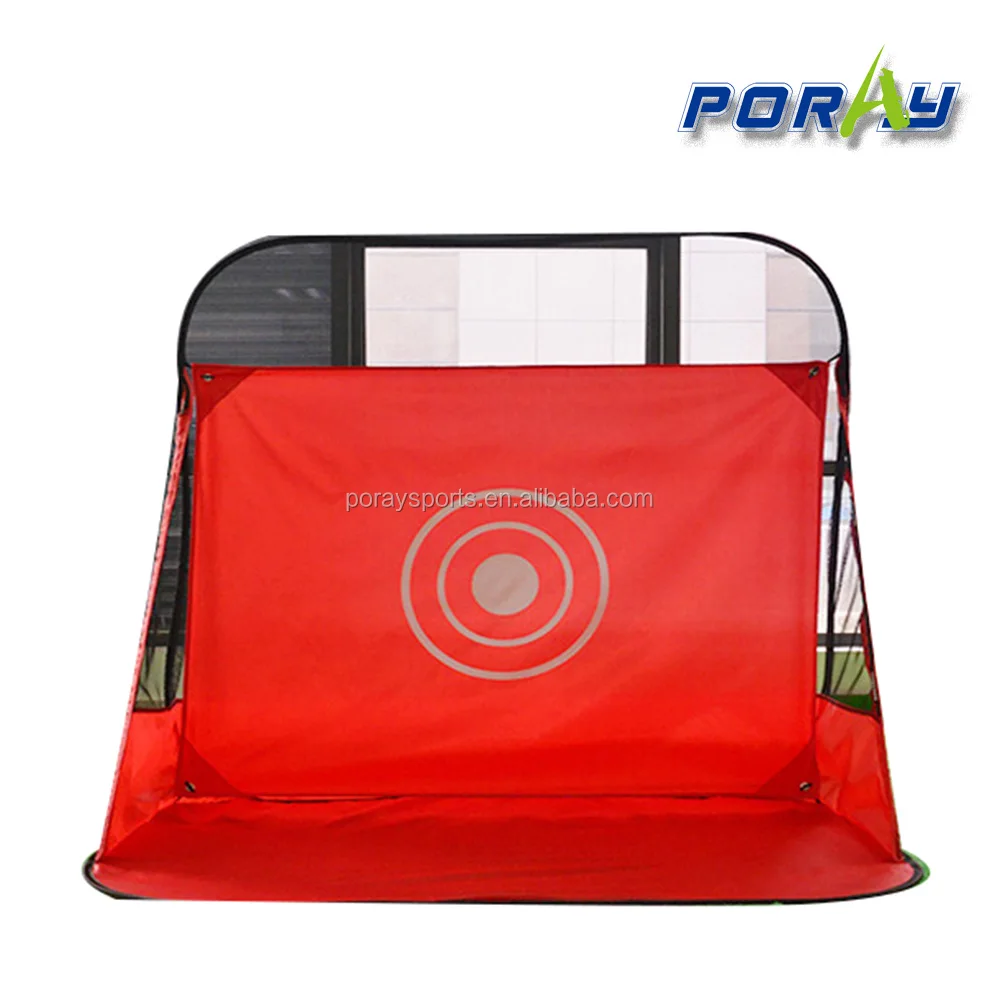 Poray Golf Practice Hitting Net Cage Driving Net Set Mat Chipping