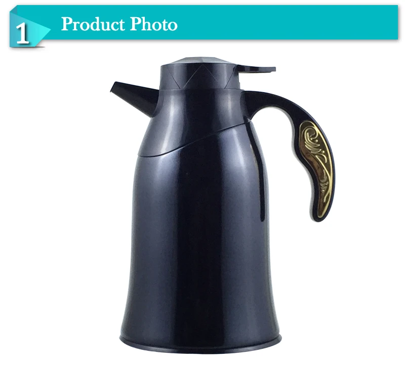 Stainless Steel Glass Refill Arabic Style Thermos Jug Sets 0.7l 1.0l