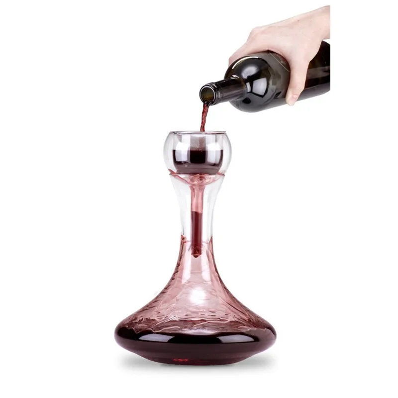 TWISTER Wine Aerator & Glass Decanter Aeration Red Taste Scent Enhancer Carafe 