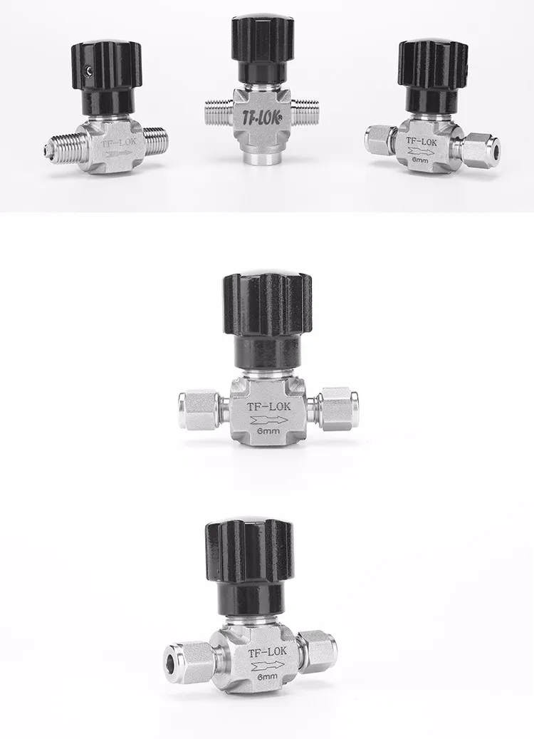 Two Way Vacuum Double Ferrule Needle Valve Buy Vacuum Needle Valve