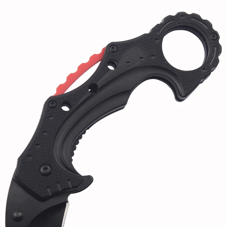 Outdoor Camping Hiking Utility Karambit Folding Finger Ring Knife Buy