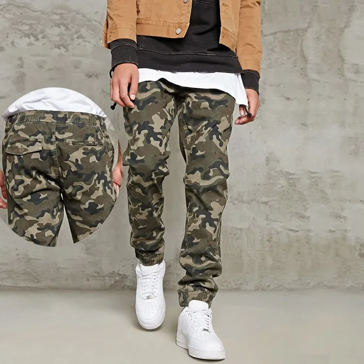 army print jogger pants