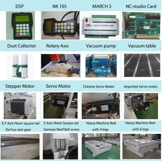 High configuration 1325/2030/2040/2060 cnc router machine manufacturer in jinan