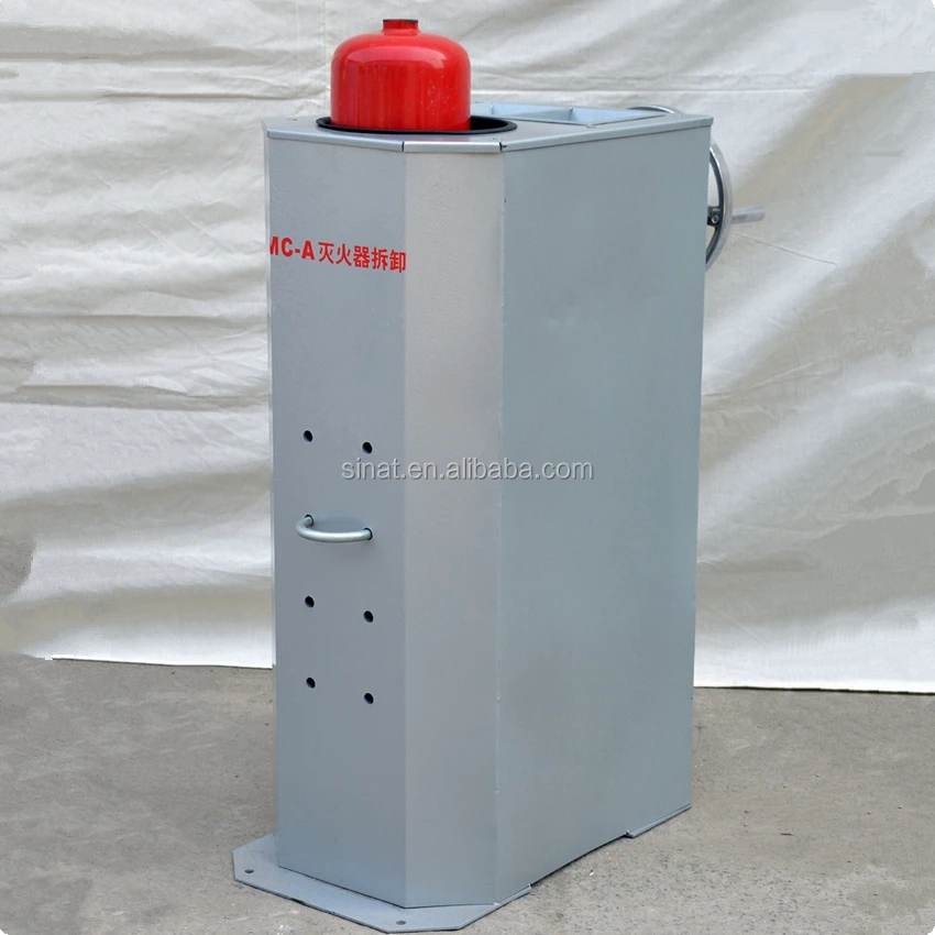 Fire Extinguisher Vise Pneumatic Disassembly Table Teardown Bench